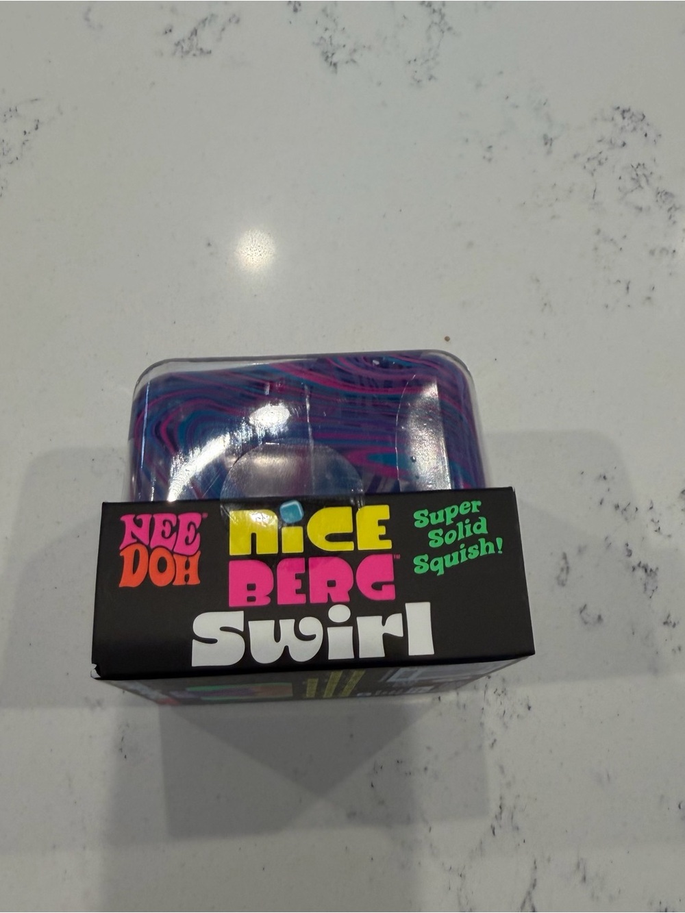NeeDoh Nice Berg Swirl Stress Ball - Purple/Pink Swirl